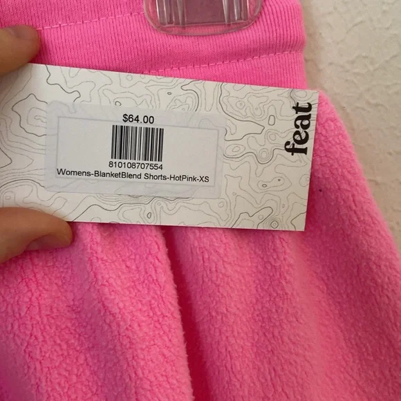 NWT Feat Womens BlanketBlend Shorts Hot Pink XS - Picture 6 of 7
